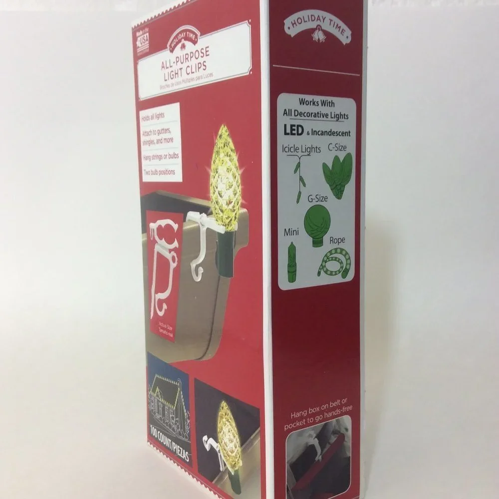 ALL Purpose Light Clips Holders Holiday 100 Pieces